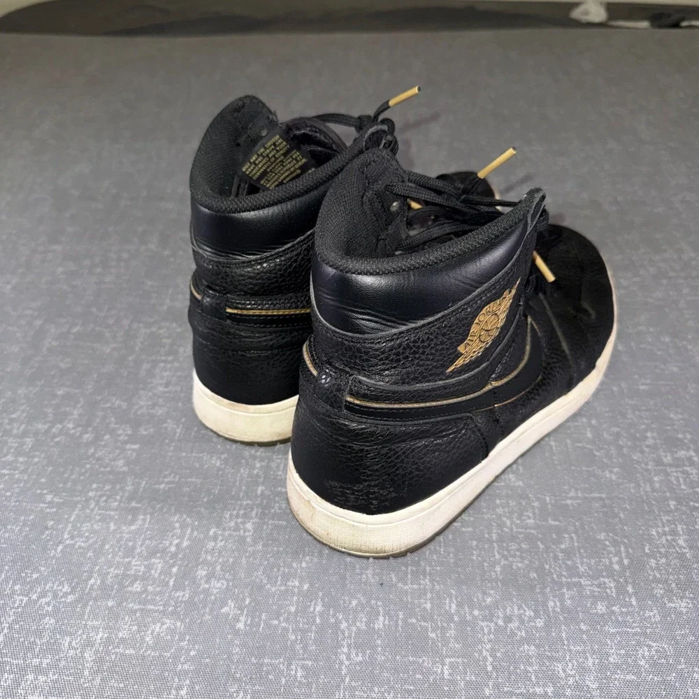 Nike Air Jordan 1 Retro High OG City of Flight Black Gold 555088-031‎ Mens 11
